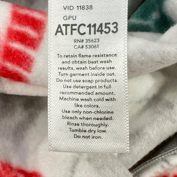 Carter's Child's Sz 4T Footed Christmas Sleeper Gray Polar Bears And Trees NWOT - Picture 6 of 16